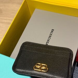 Balenciaga Black Card Holder